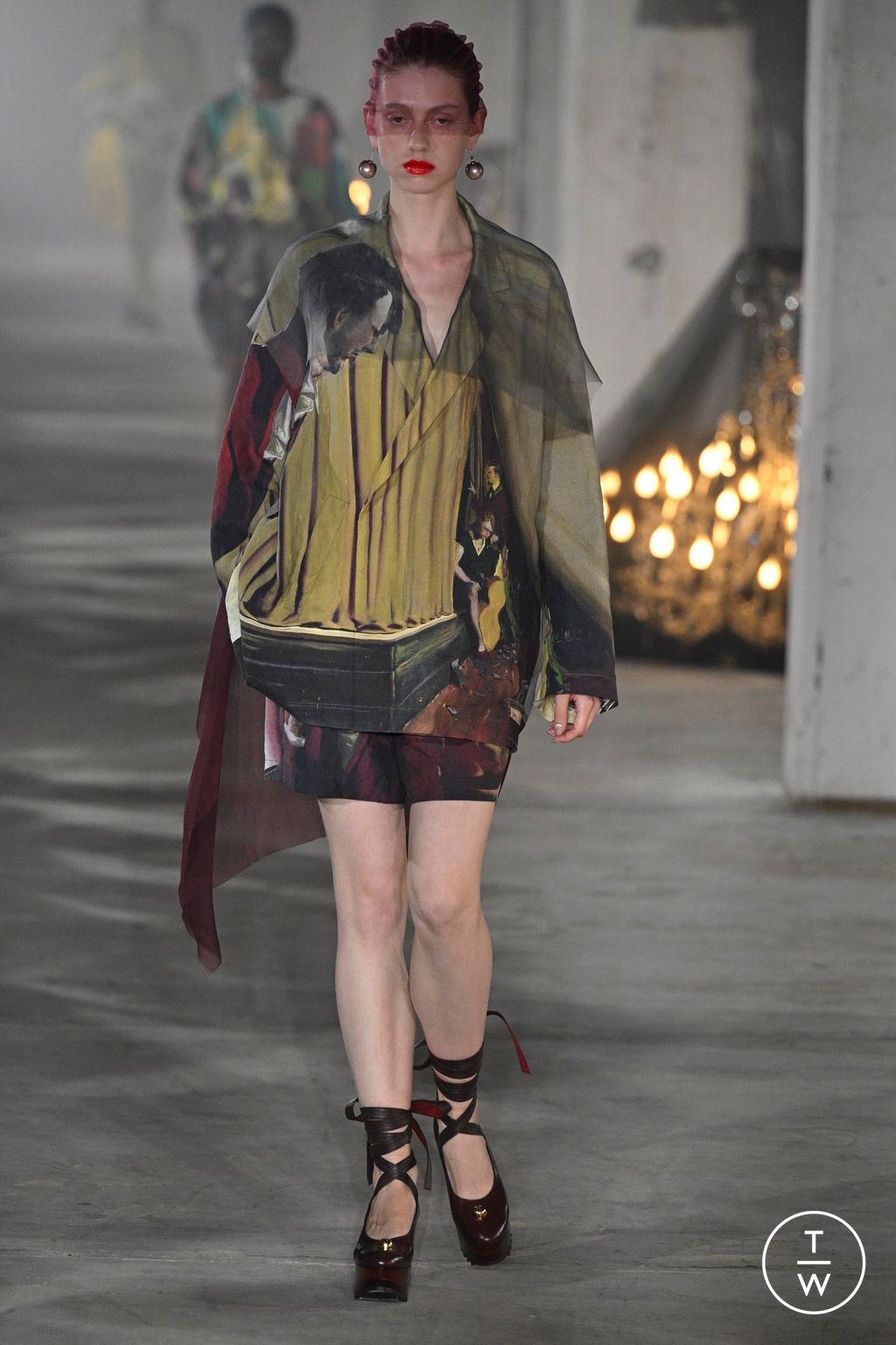 Fashion Week Paris Spring/Summer 2024 look 27 from the Undercover collection womenswear