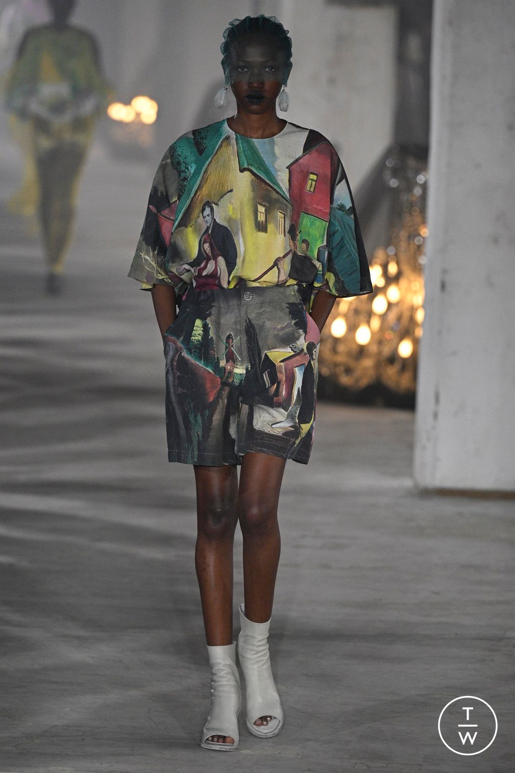 Fashion Week Paris Spring/Summer 2024 look 28 from the Undercover collection womenswear