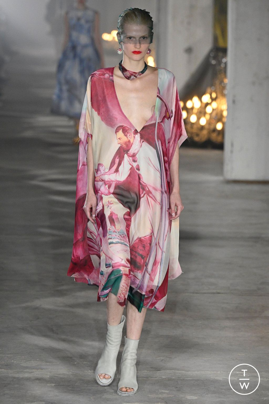 Fashion Week Paris Spring/Summer 2024 look 32 from the Undercover collection womenswear