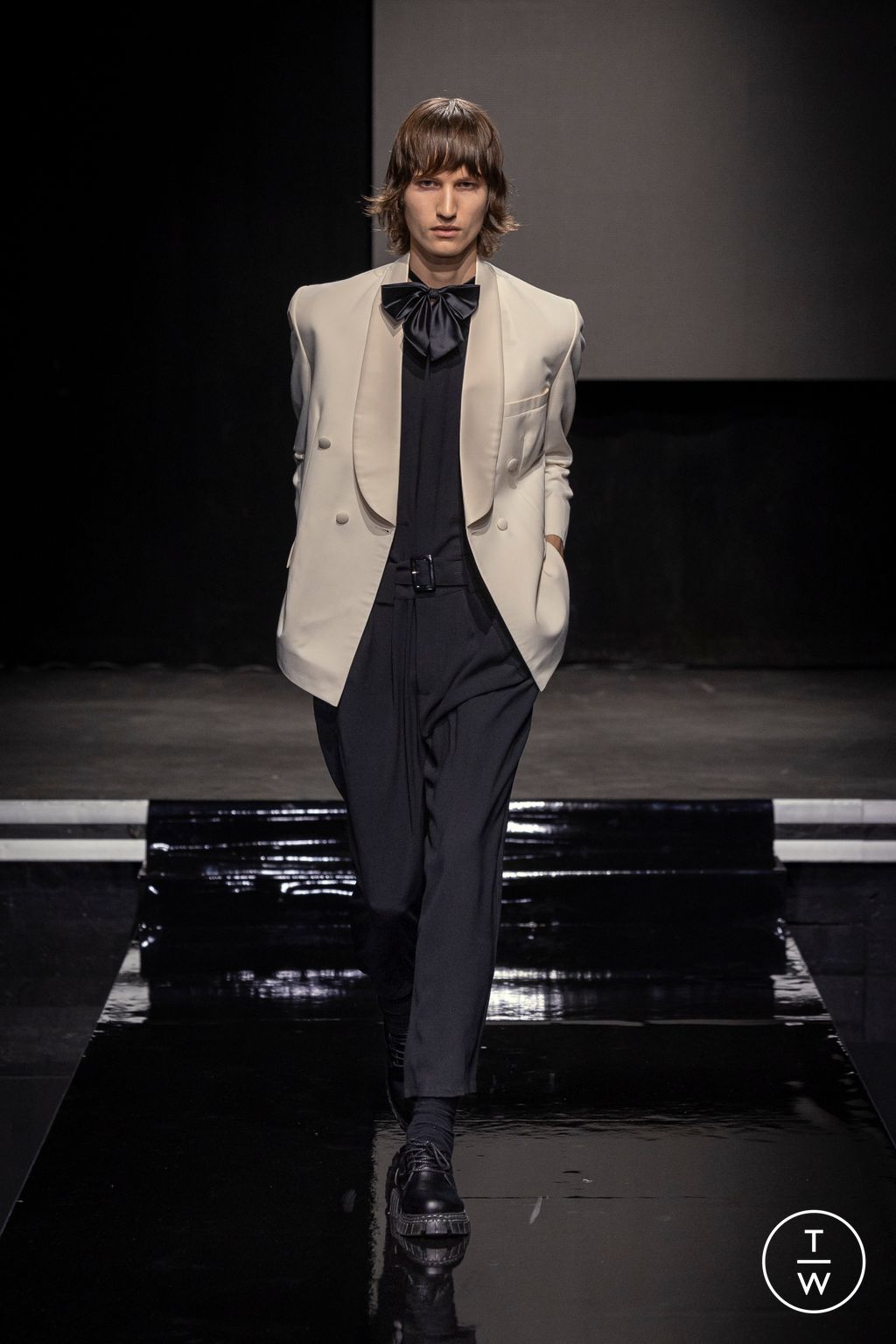 Fashion Week Paris Spring-Summer 2025 look 3 from the Uscita - Saudi 100 collection menswear