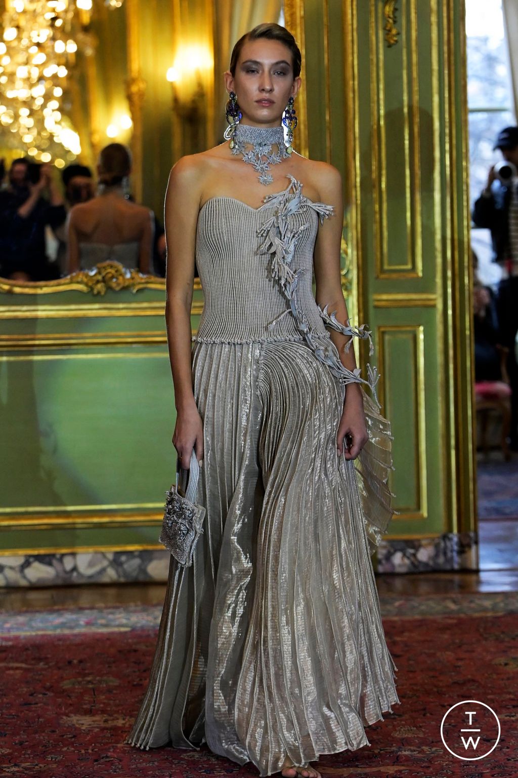 Fashion Week Paris Spring/Summer 2024 look 7 from the Vaishali S collection couture