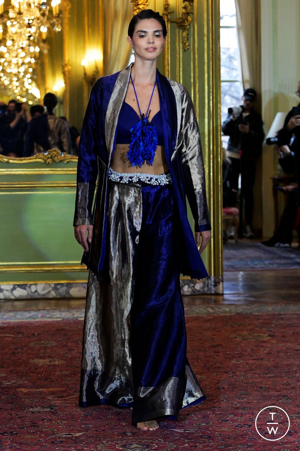 Fashion Week Paris Spring/Summer 2024 look 10 from the Vaishali S collection couture