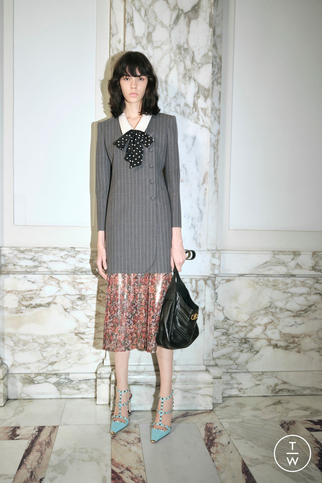 Fashion Week Paris Pre-Fall 2026 look 47 from the Valentino collection womenswear