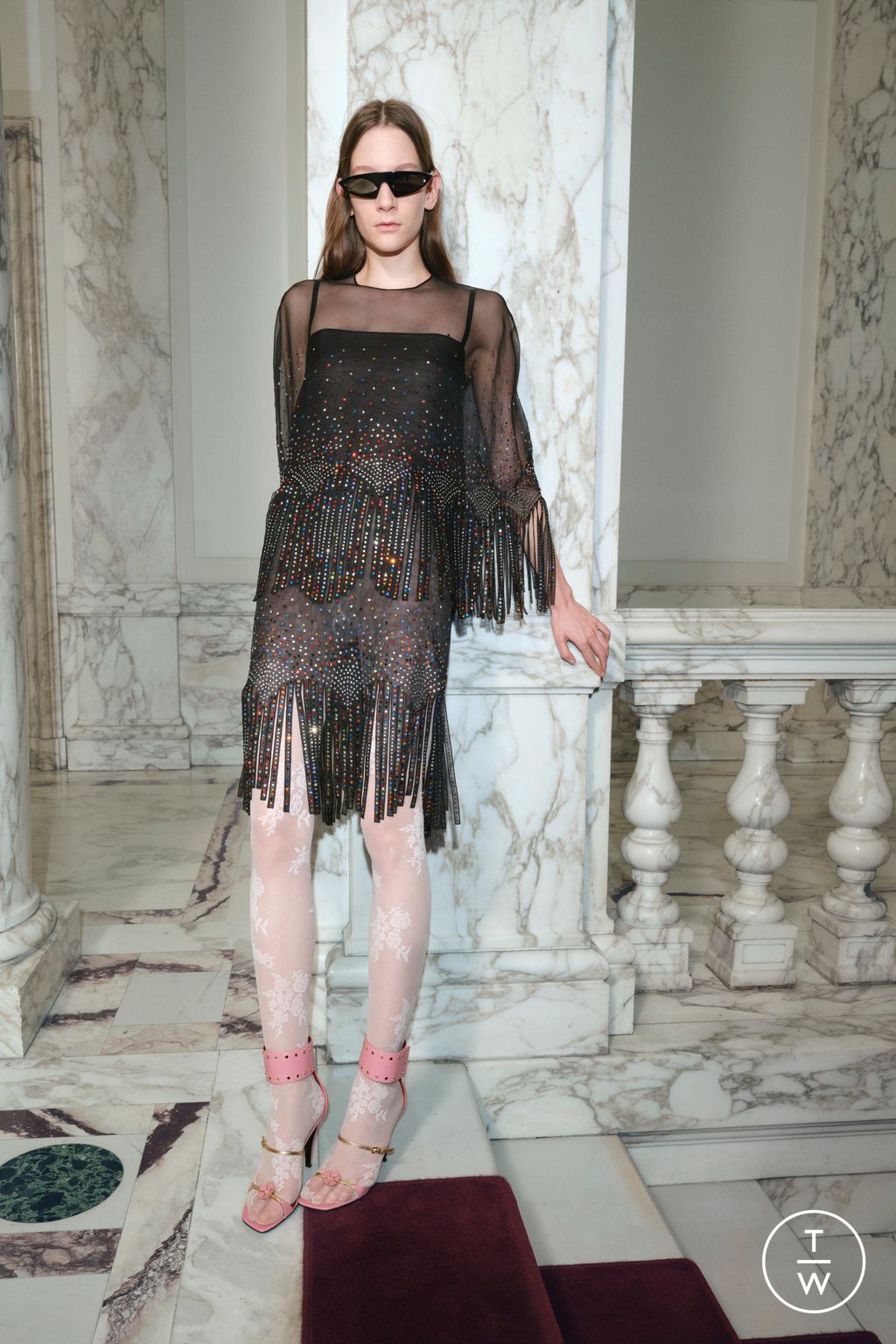 Fashion Week Paris Pre-Fall 2026 look 110 from the Valentino collection womenswear