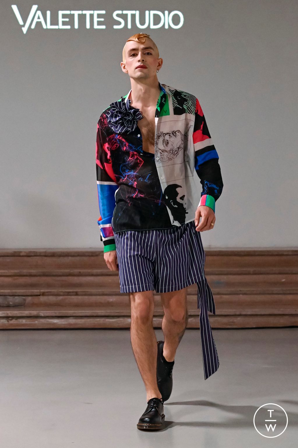 Fashion Week Paris Spring/Summer 2024 look 7 from the Valette Studio collection menswear