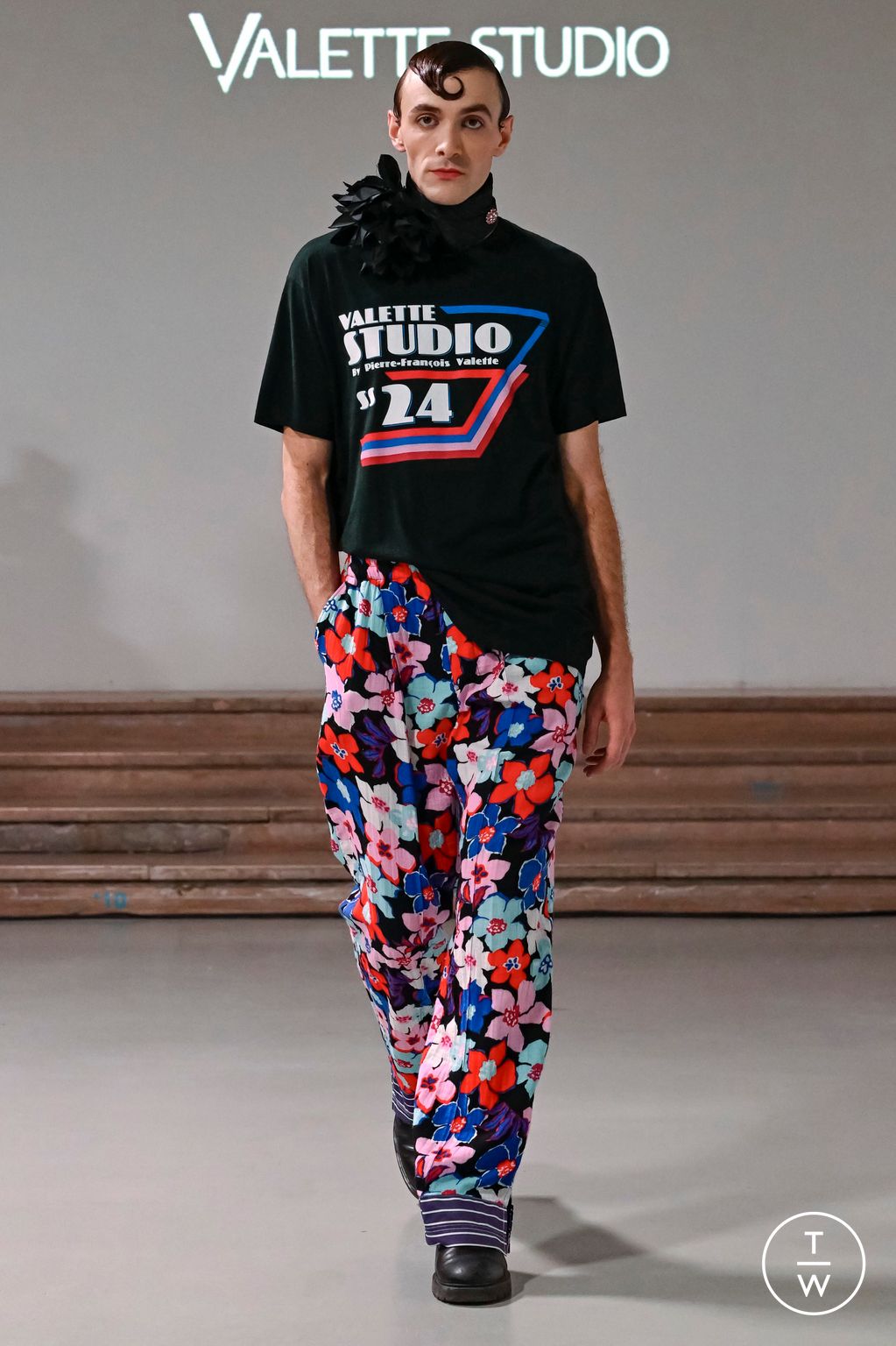 Fashion Week Paris Spring/Summer 2024 look 11 from the Valette Studio collection menswear
