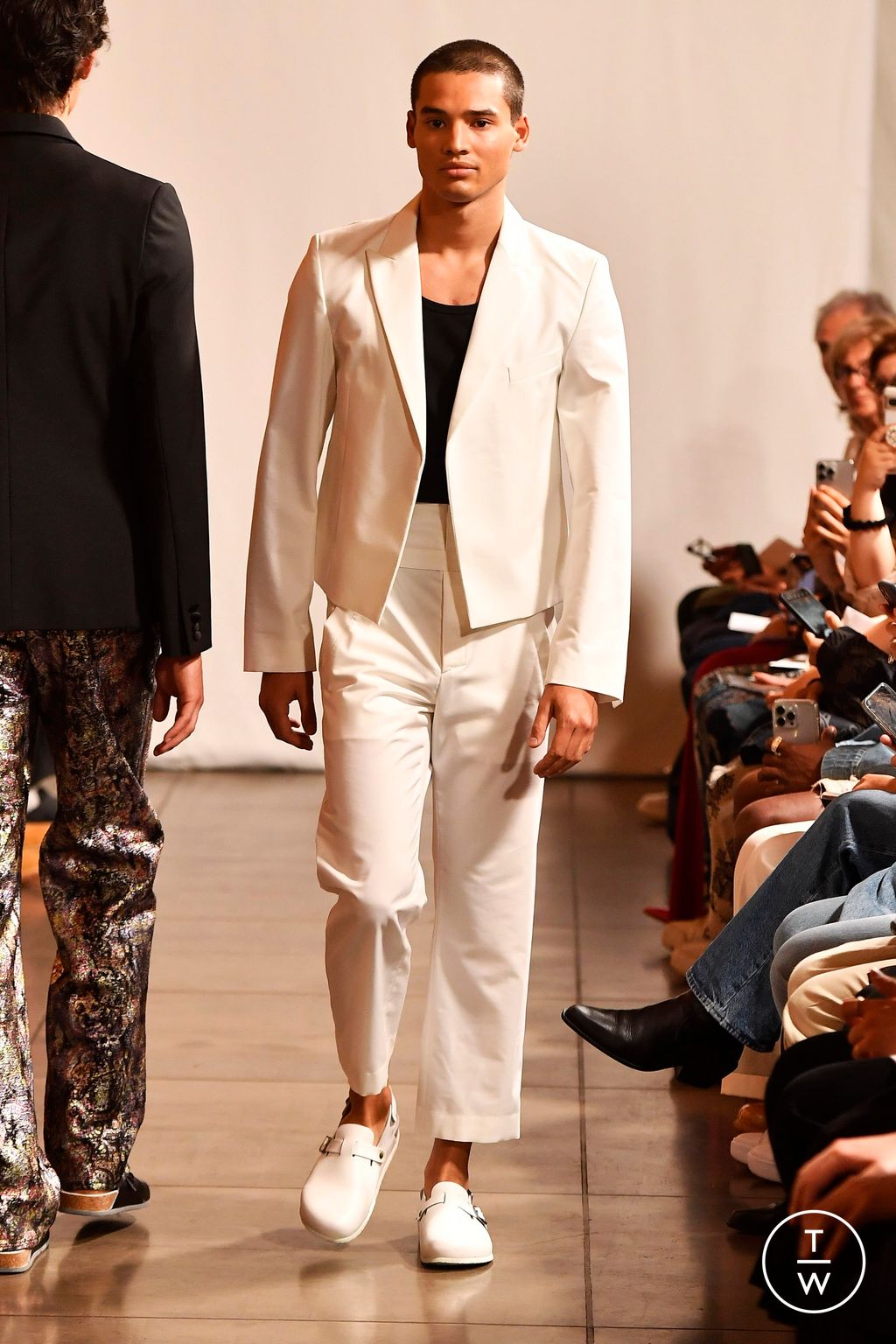 Fashion Week Paris Spring-Summer 2025 look 2 from the Valette Studio collection menswear