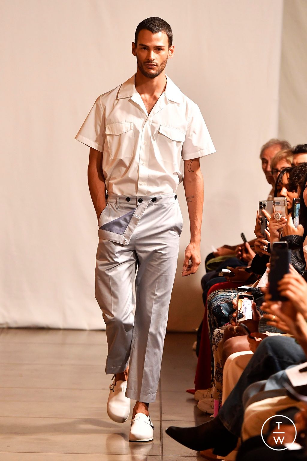 Fashion Week Paris Spring-Summer 2025 look 8 from the Valette Studio collection menswear