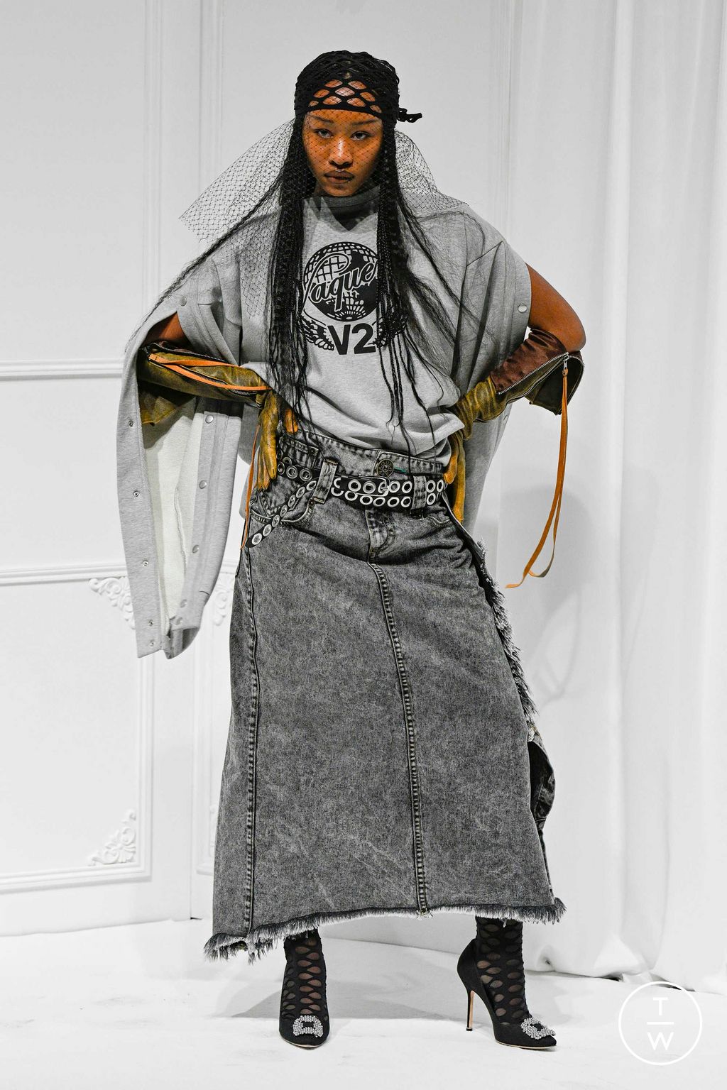 Fashion Week Paris Fall/Winter 2024 look 6 from the Vaquera collection 女装