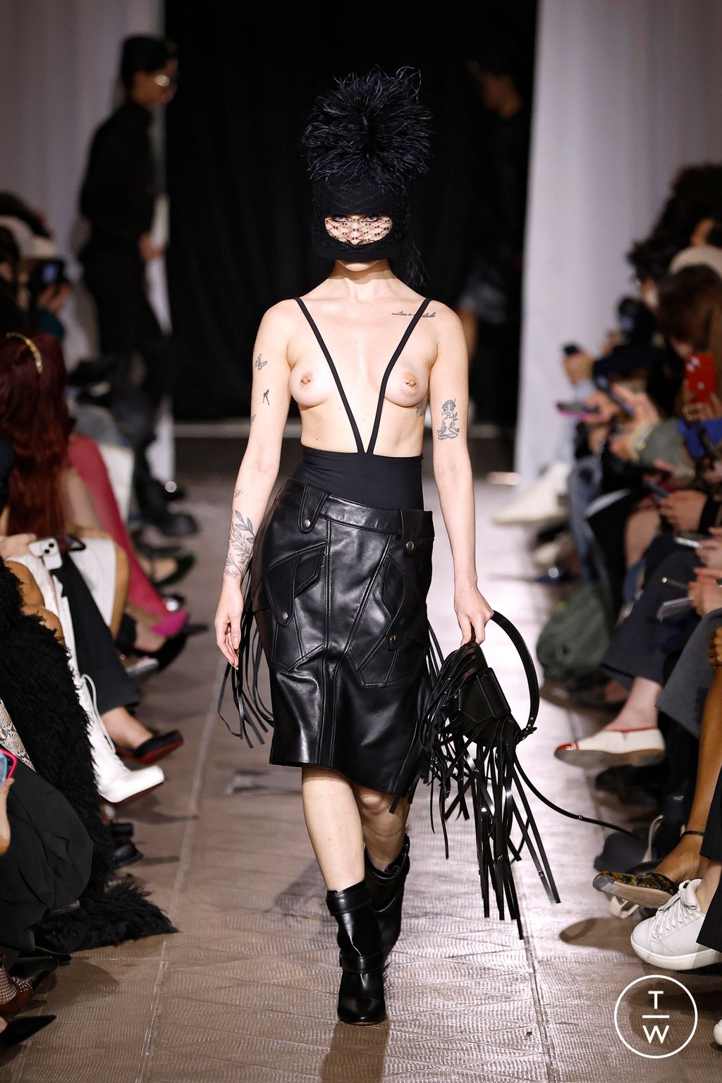 Fashion Week Paris Fall/Winter 2026 look 29 from the Vaquera collection womenswear