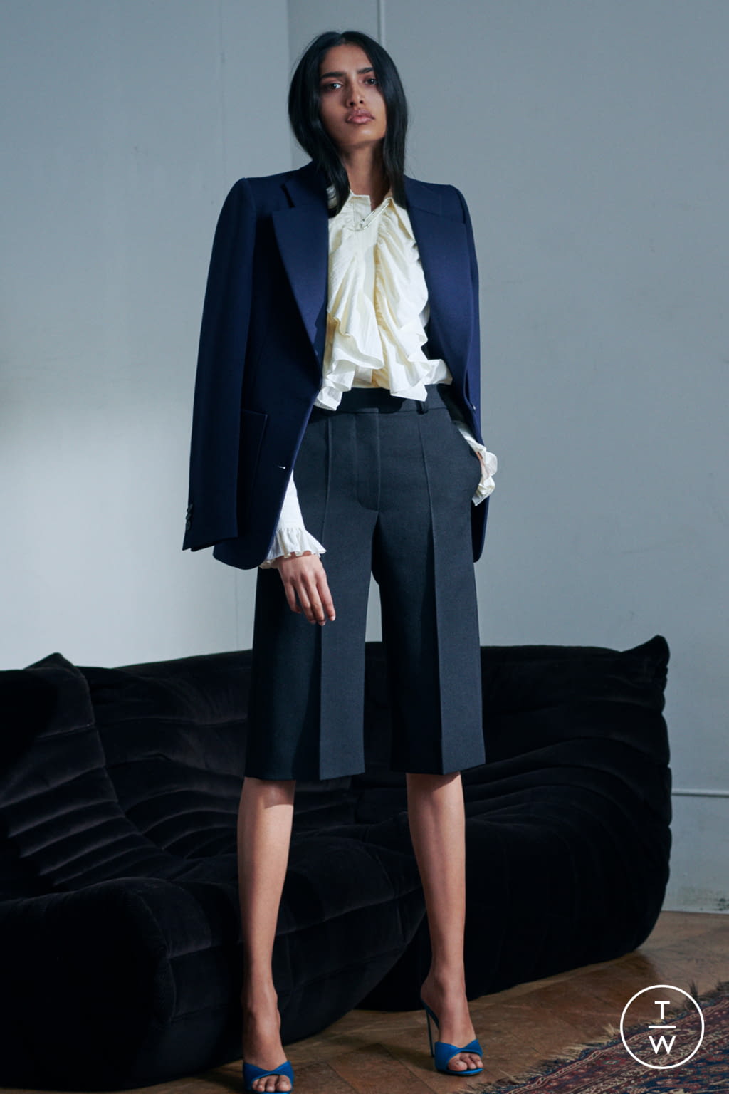 Fashion Week London Resort 2021 look 11 from the Victoria Beckham collection womenswear