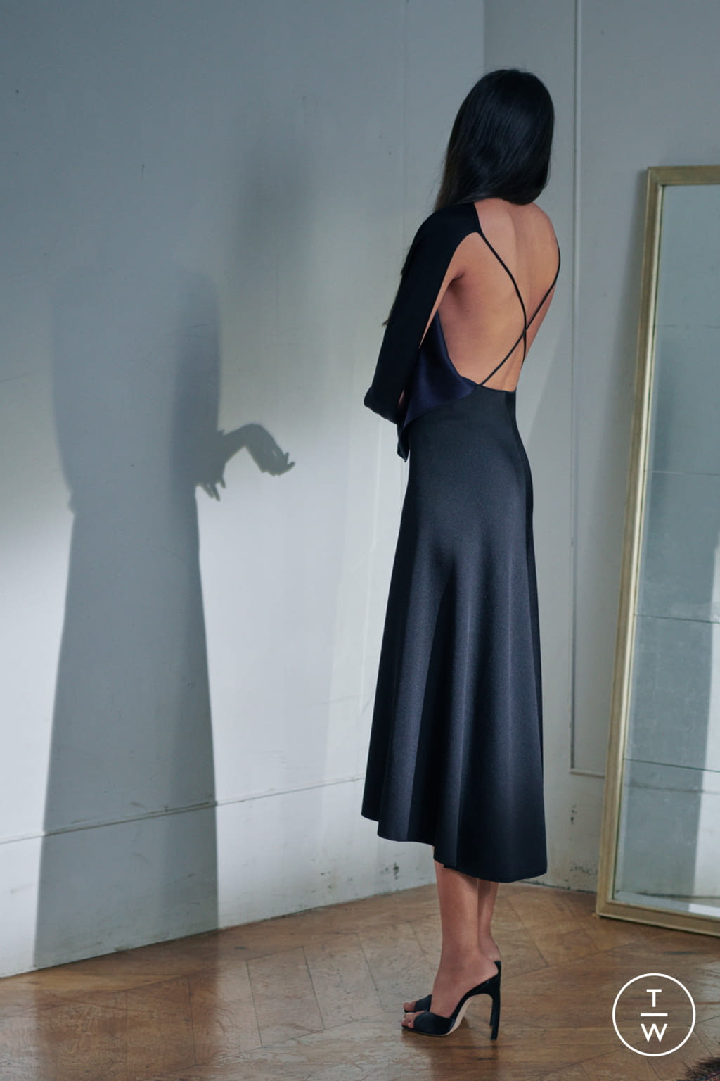 Fashion Week London Resort 2021 look 14 from the Victoria Beckham collection womenswear