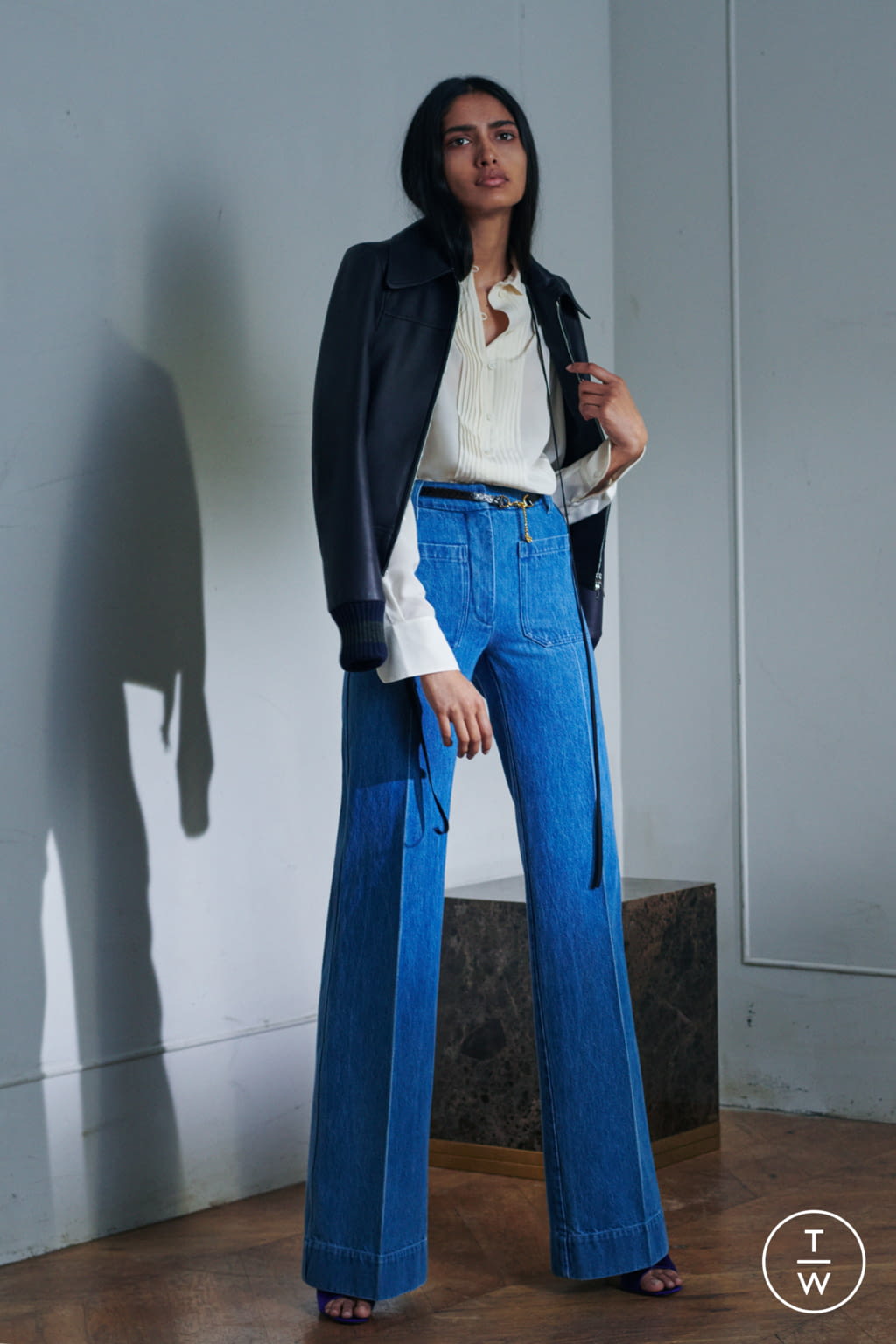 Fashion Week London Resort 2021 look 6 from the Victoria Beckham collection womenswear