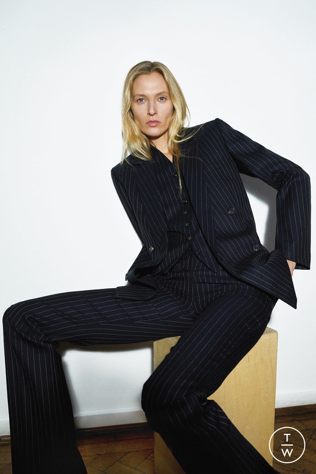 Fashion Week London Pre-Fall 2020 look 7 from the Victoria Beckham collection womenswear