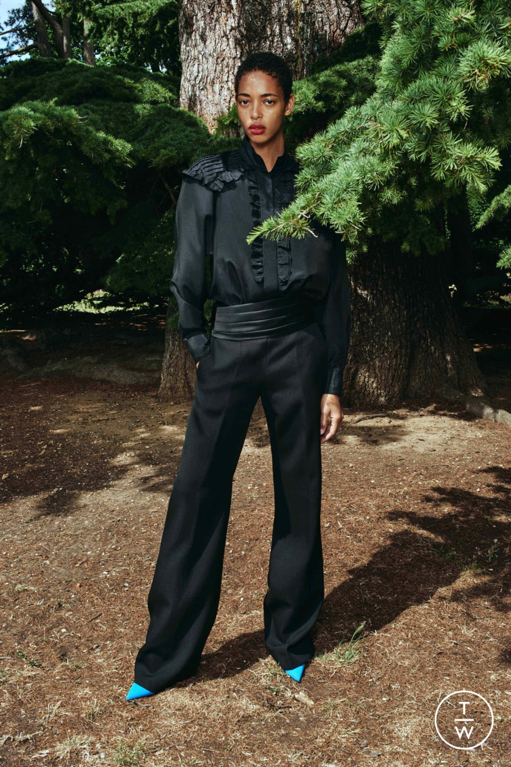 Fashion Week London Resort 2020 look 2 from the Victoria Beckham collection womenswear