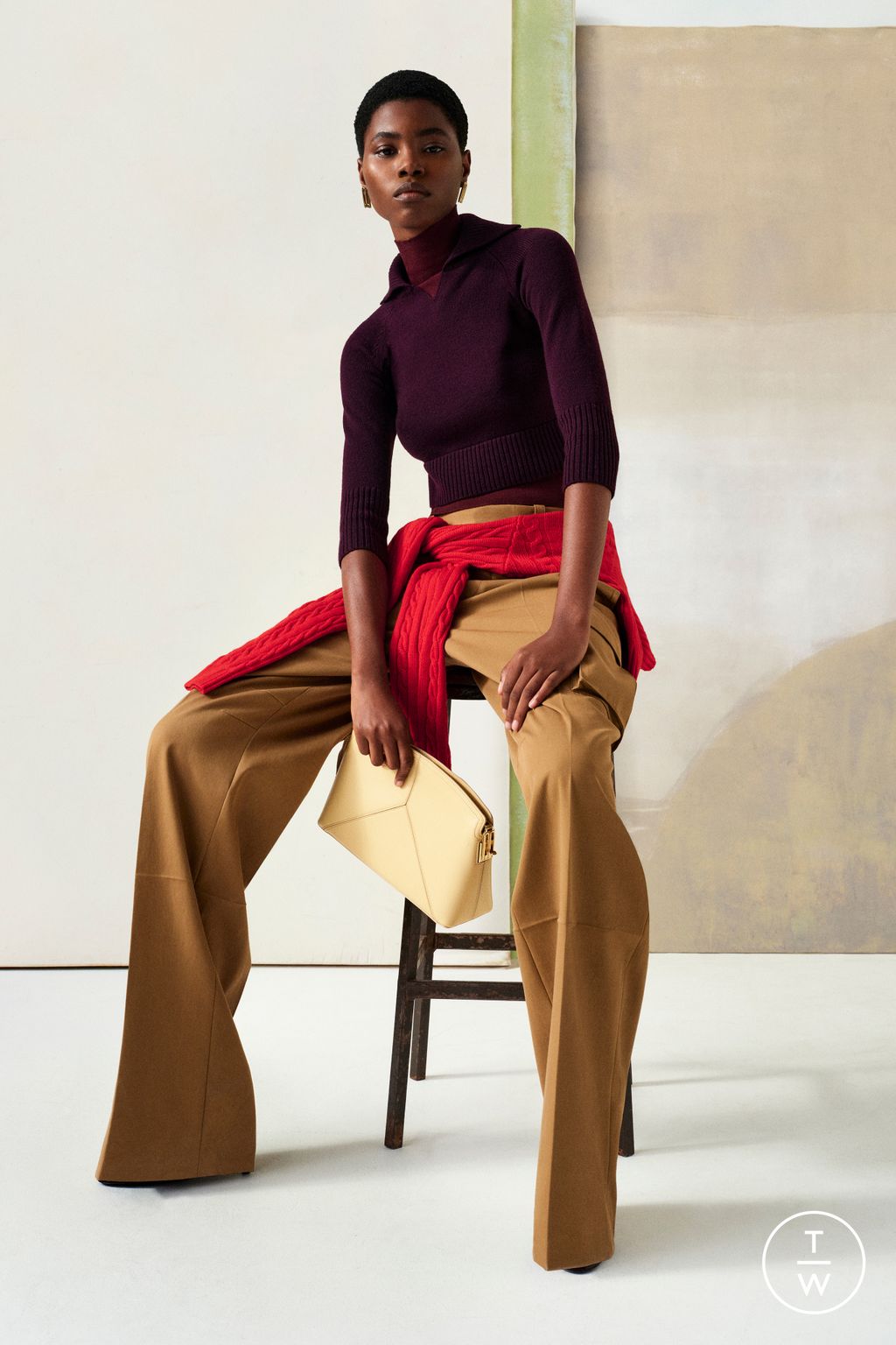 Fashion Week Paris Pre-Fall 2024 look 24 from the Victoria Beckham collection womenswear