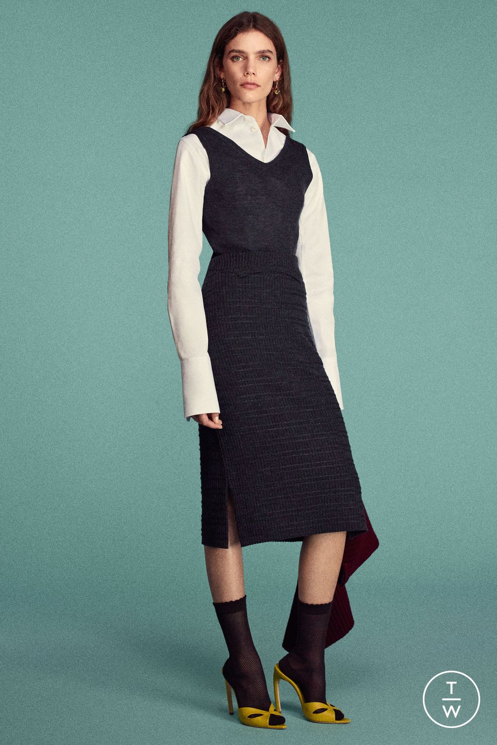 Fashion Week Paris Pre-Fall 2026 look 12 from the Victoria Beckham collection womenswear