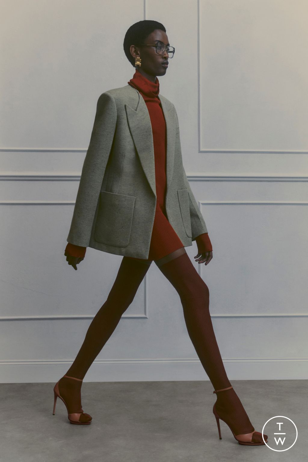 Fashion Week London Resort 2024 look 24 from the Victoria Beckham collection womenswear