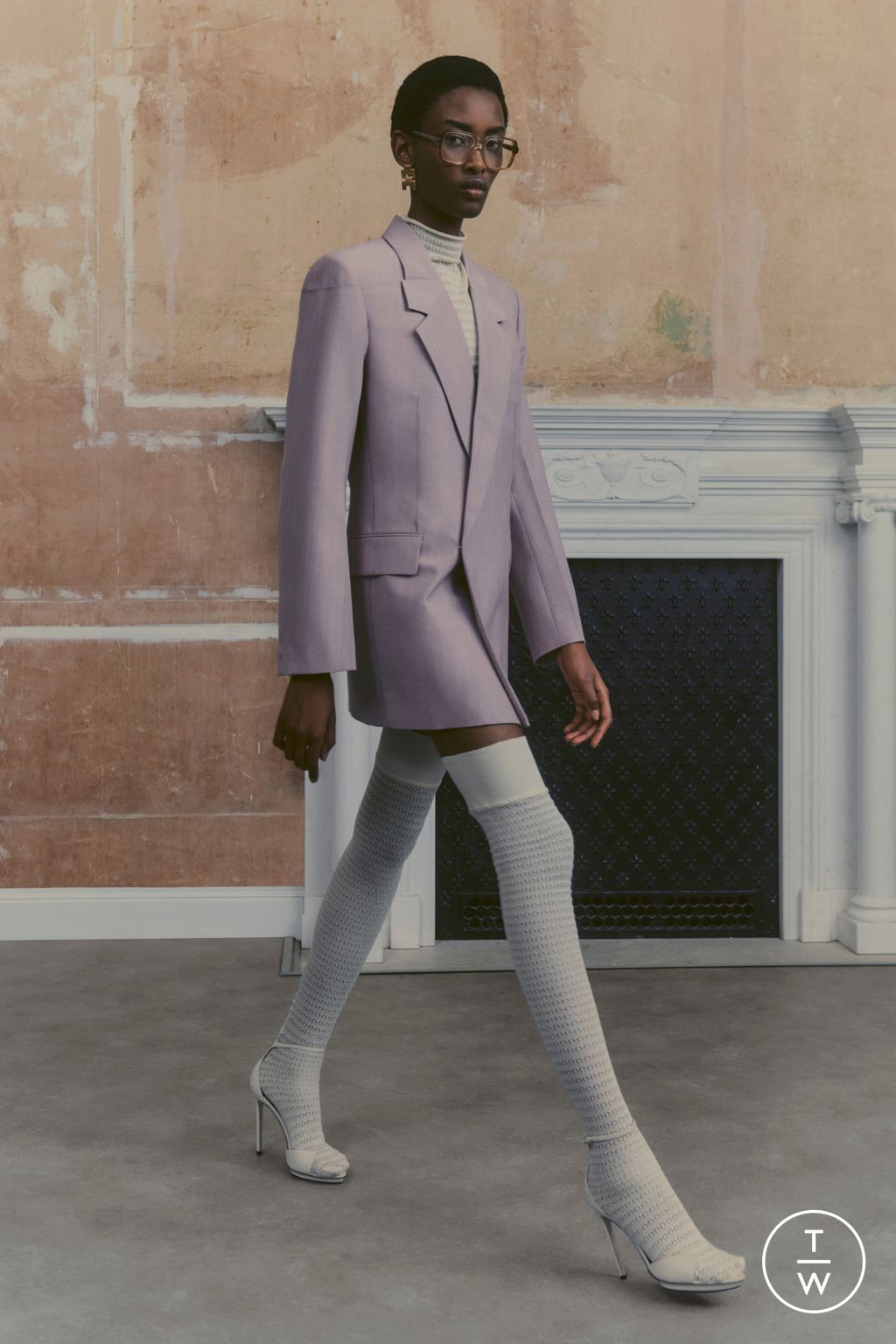 Fashion Week London Resort 2024 look 26 from the Victoria Beckham collection womenswear