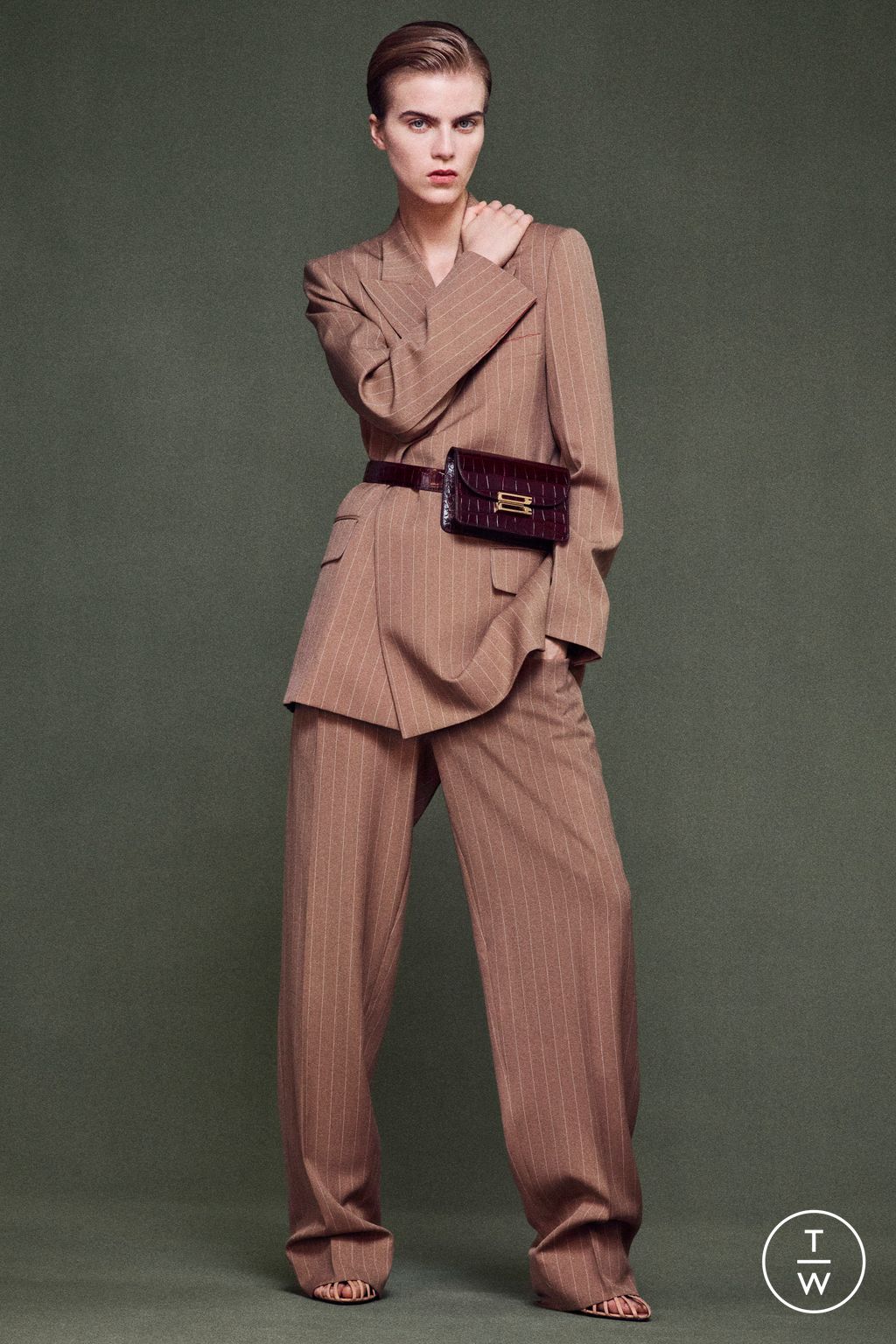Fashion Week Paris Resort 2025 look 28 from the Victoria Beckham collection womenswear