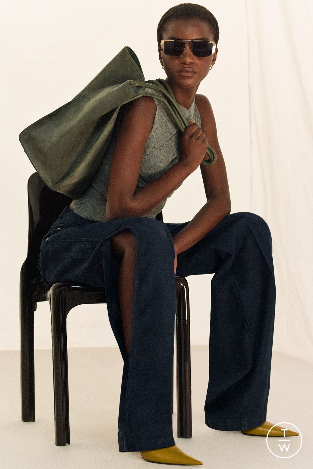 Fashion Week Paris Resort 2026 look 34 from the Victoria Beckham collection womenswear