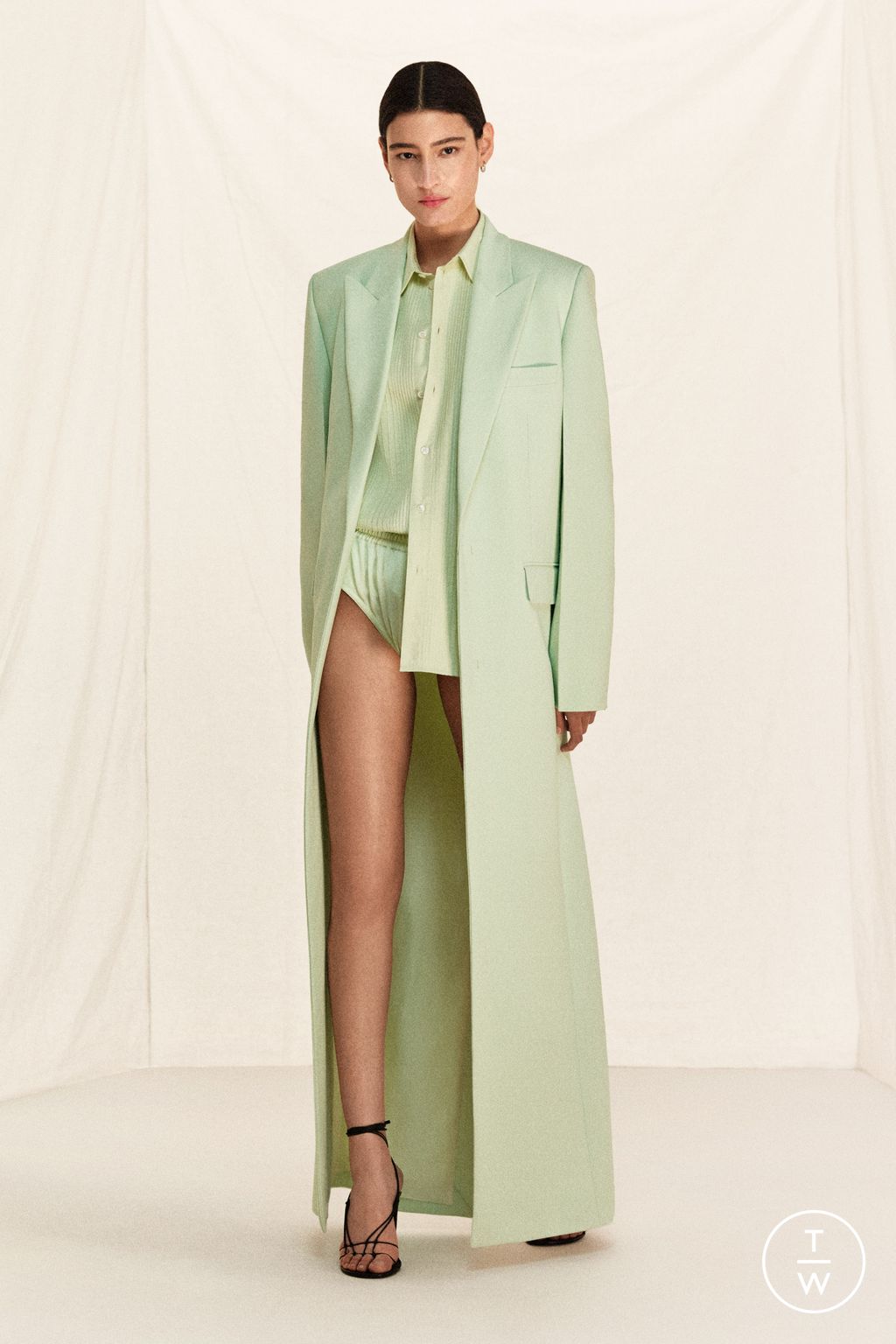 Fashion Week Paris Resort 2026 look 6 from the Victoria Beckham collection womenswear