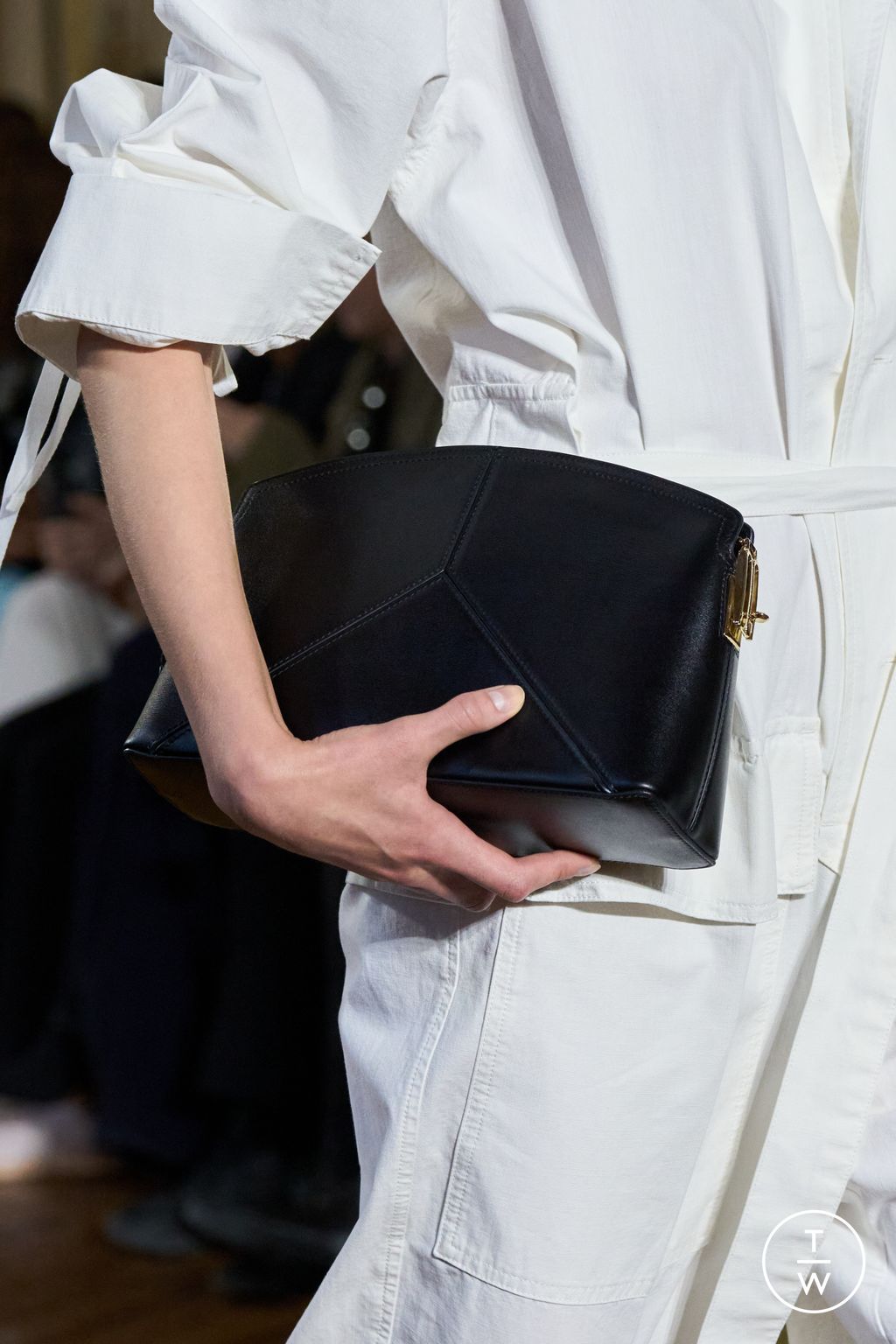 Fashion Week Paris Spring/Summer 2024 look 7 from the Victoria Beckham collection womenswear accessories