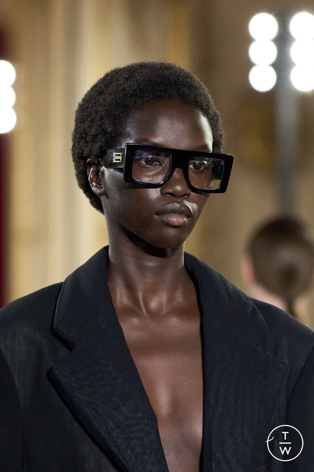 Fashion Week Paris Spring/Summer 2024 look 24 from the Victoria Beckham collection womenswear accessories