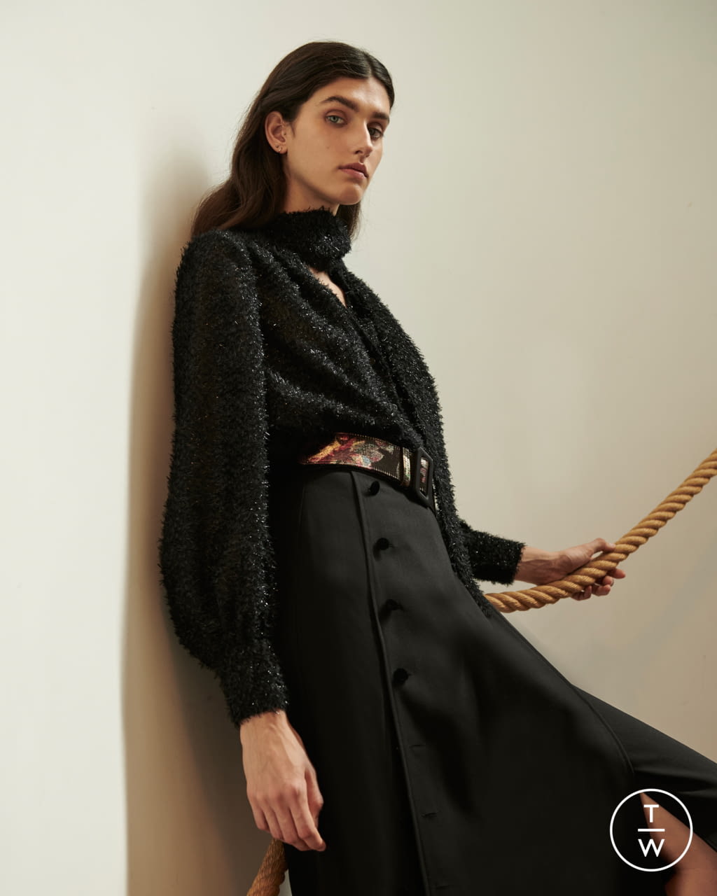 Fashion Week Milan Fall/Winter 2021 look 15 from the Vernisse collection womenswear