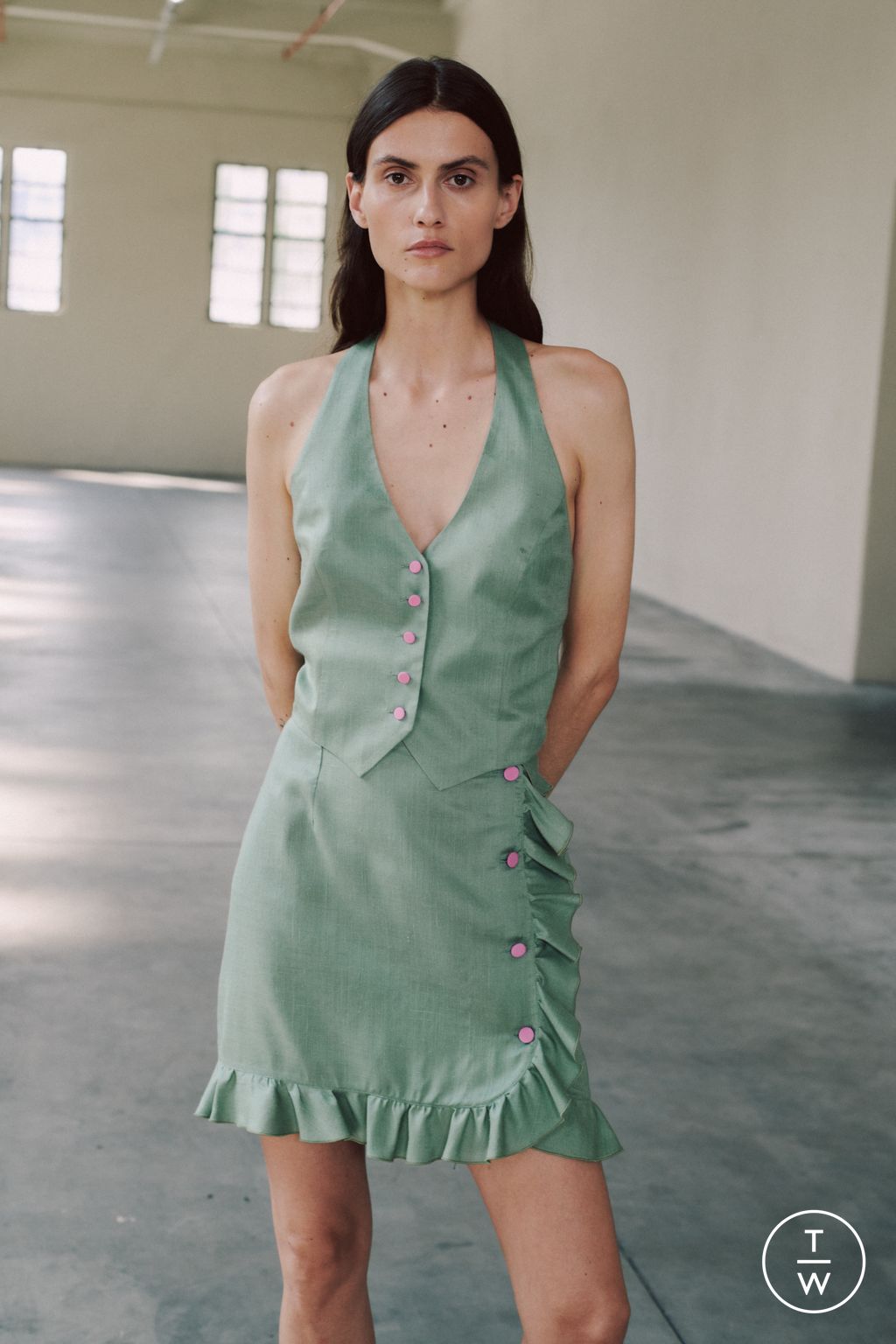 Fashion Week Milan Spring/Summer 2024 look 9 de la collection Vernisse womenswear