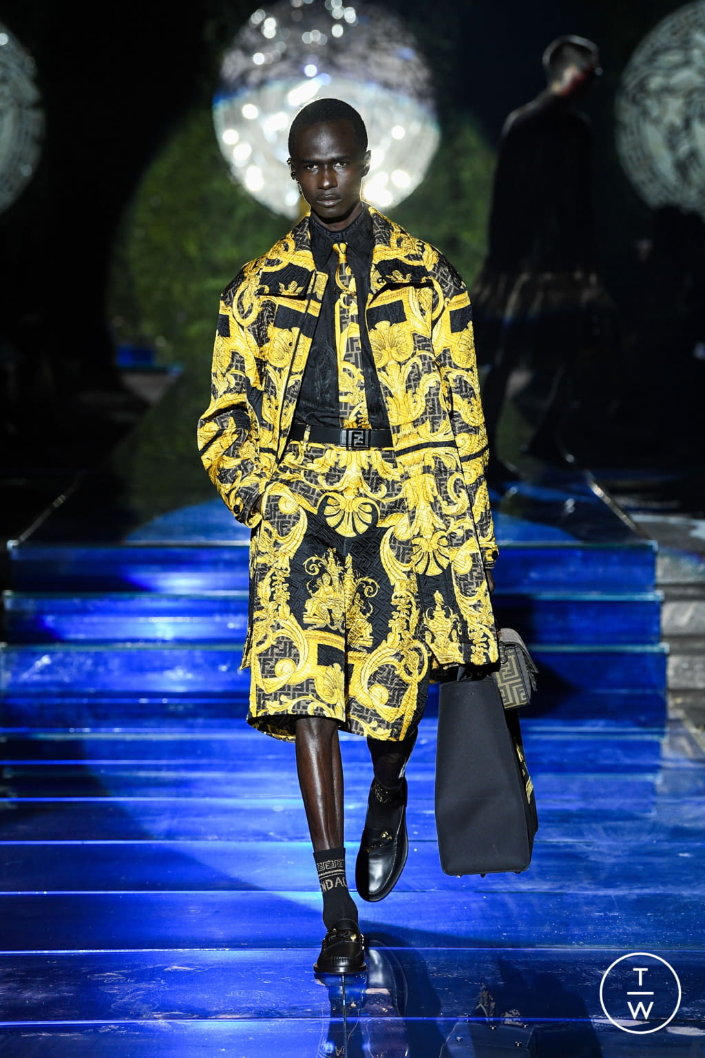 Fashion Week Milan Spring/Summer 2022 look 7 from the Versace by Fendi - Fendi by Versace collection womenswear