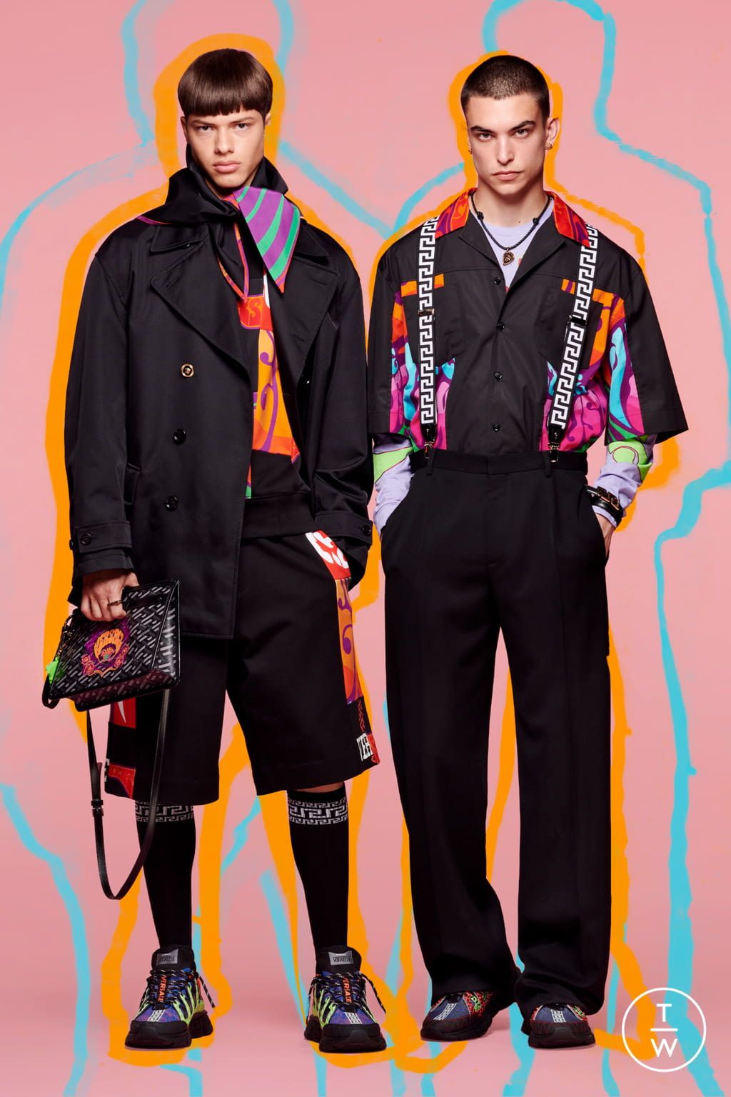 Fashion Week Milan Resort 2022 look 29 from the Versace collection 女装
