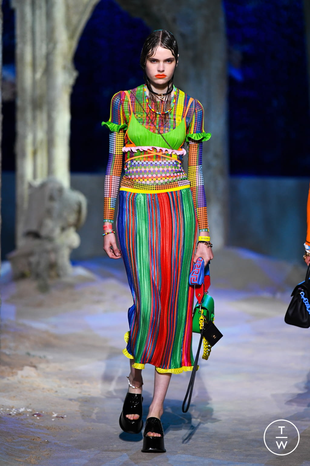 Fashion Week Milan Spring/Summer 2021 look 12 from the Versace collection womenswear