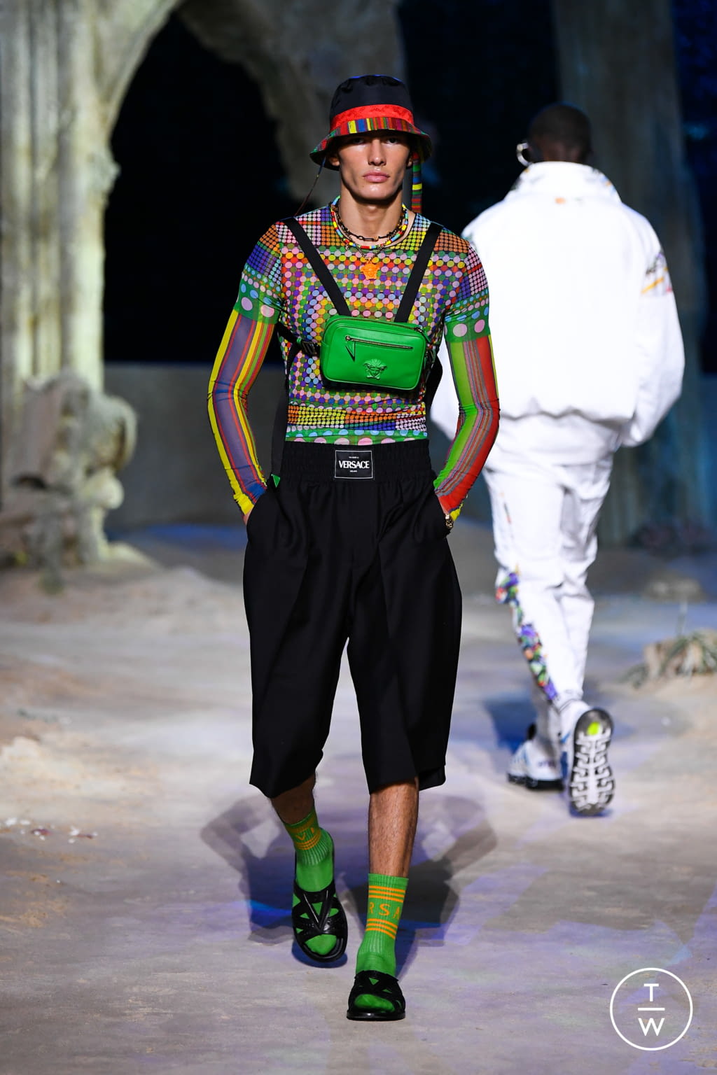 Fashion Week Milan Spring/Summer 2021 look 14 from the Versace collection womenswear
