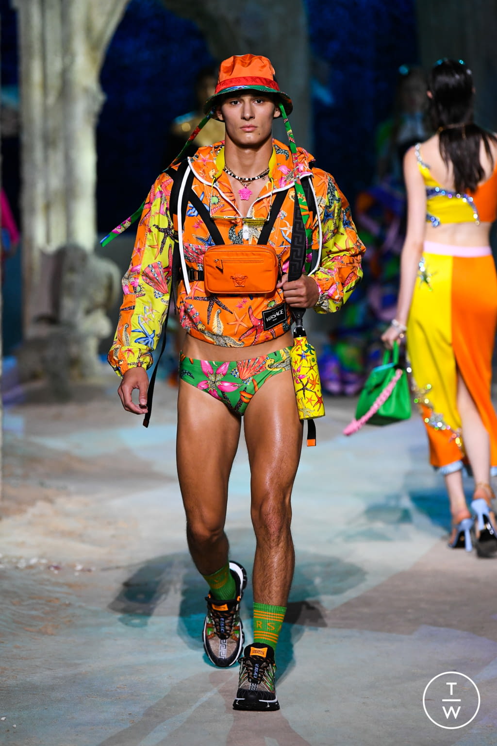 Fashion Week Milan Spring/Summer 2021 look 46 from the Versace collection womenswear
