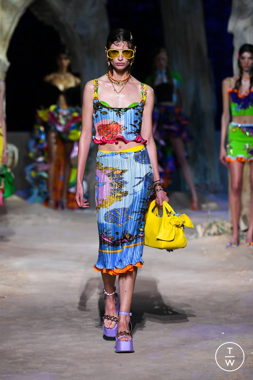Fashion Week Milan Spring/Summer 2021 look 58 from the Versace collection womenswear