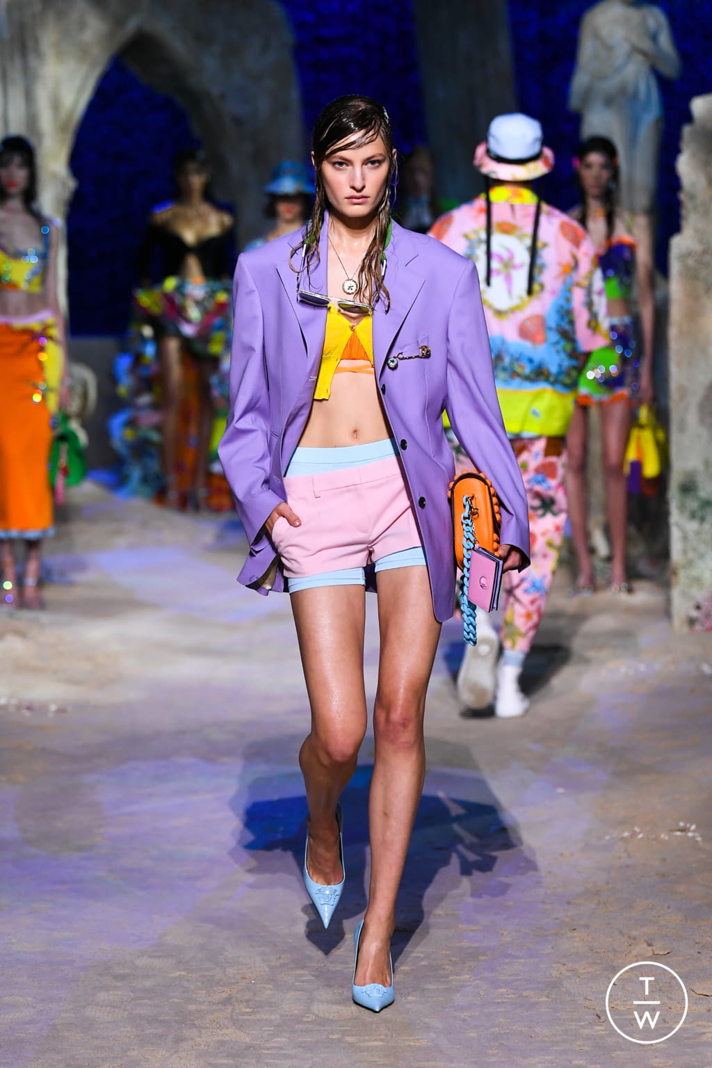 Fashion Week Milan Spring/Summer 2021 look 61 from the Versace collection womenswear