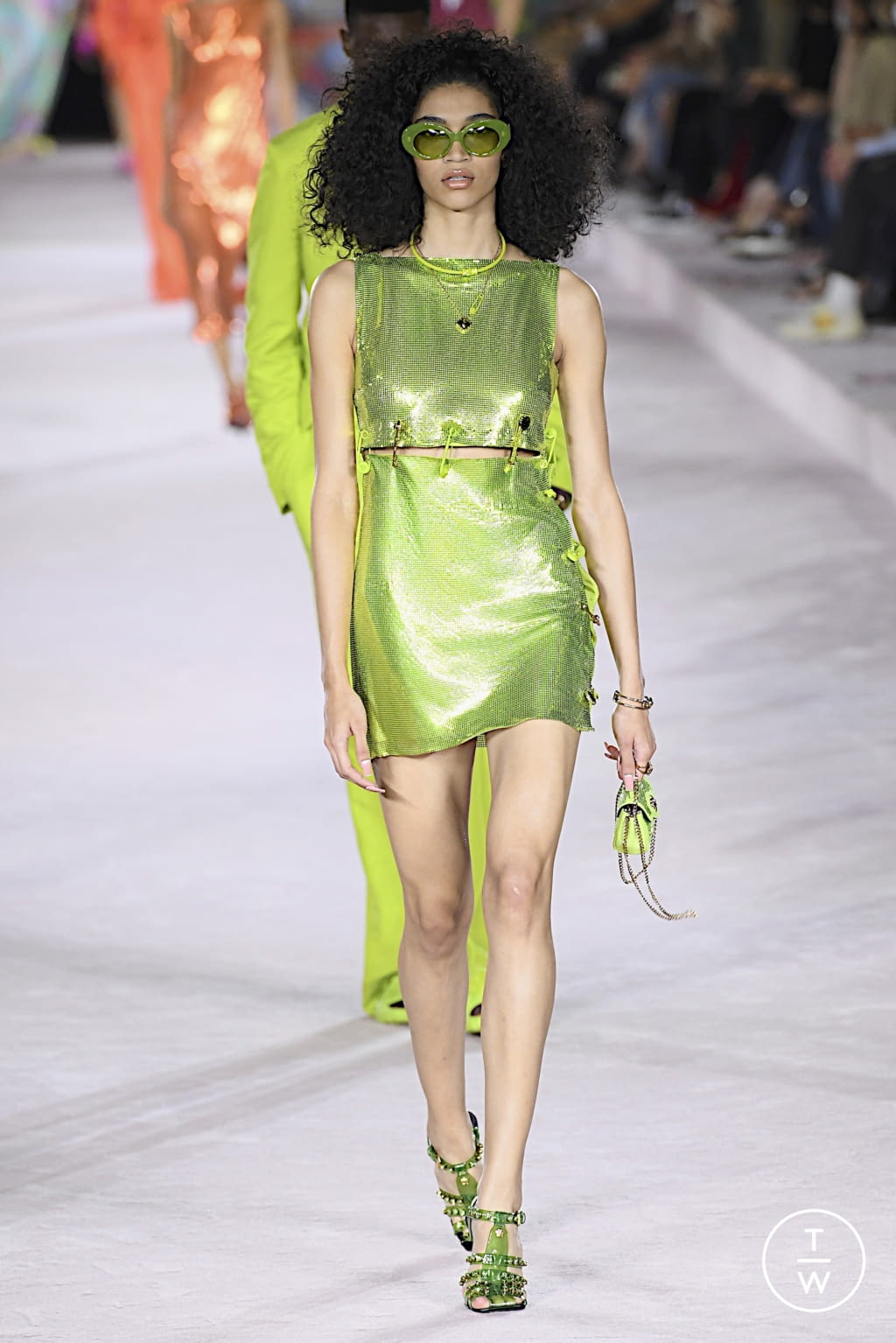 Fashion Week Milan Spring/Summer 2022 look 63 from the Versace collection womenswear