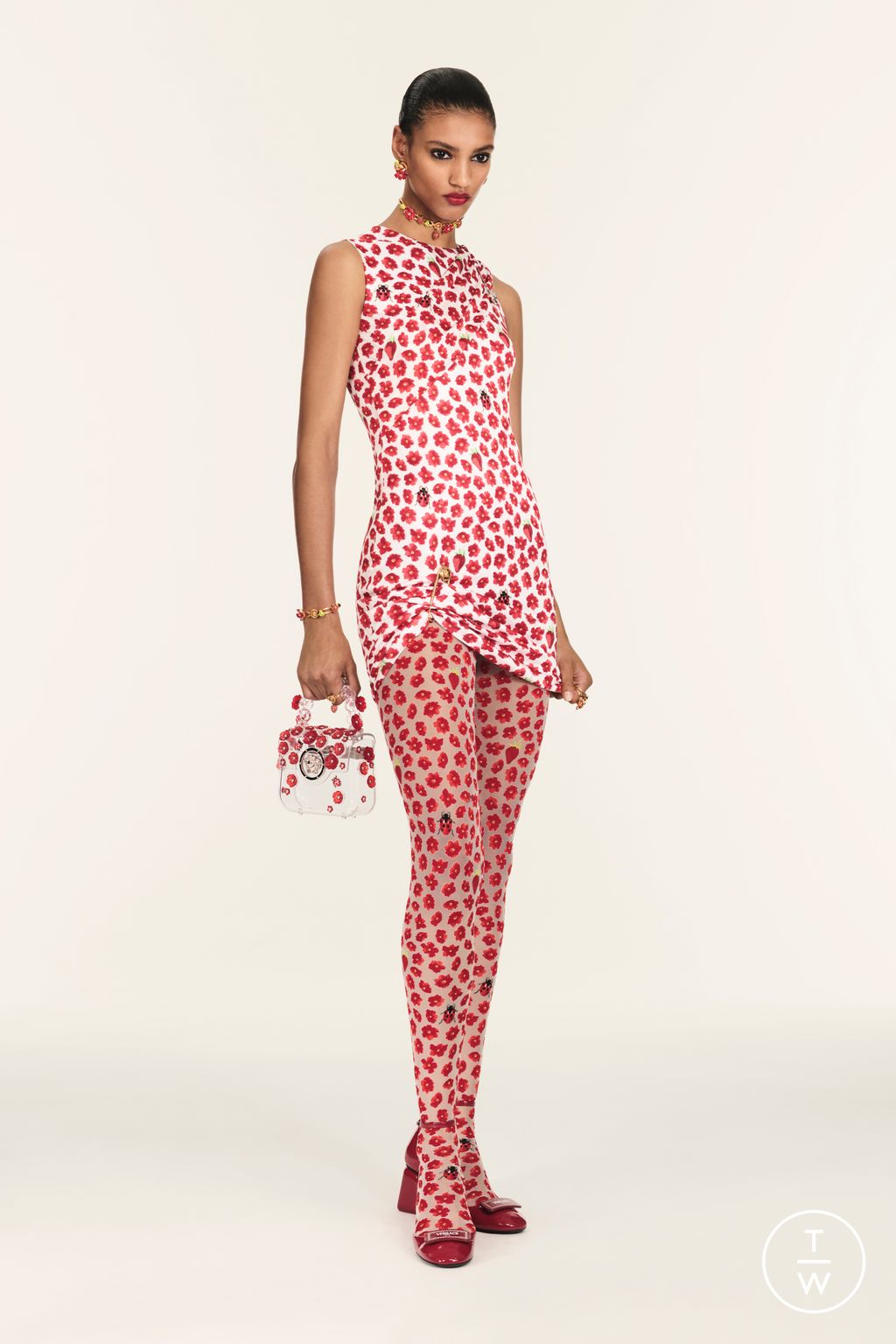 Fashion Week Milan Resort 2025 look 23 de la collection Versace womenswear