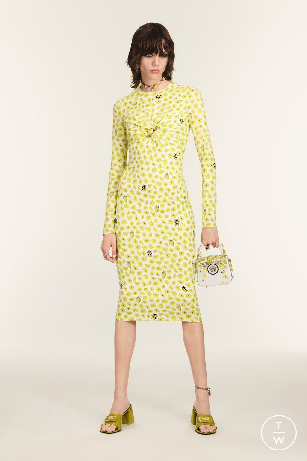 Fashion Week Milan Resort 2025 look 25 from the Versace collection womenswear