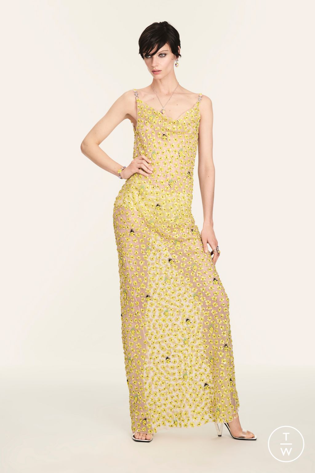 Fashion Week Milan Resort 2025 look 27 from the Versace collection womenswear