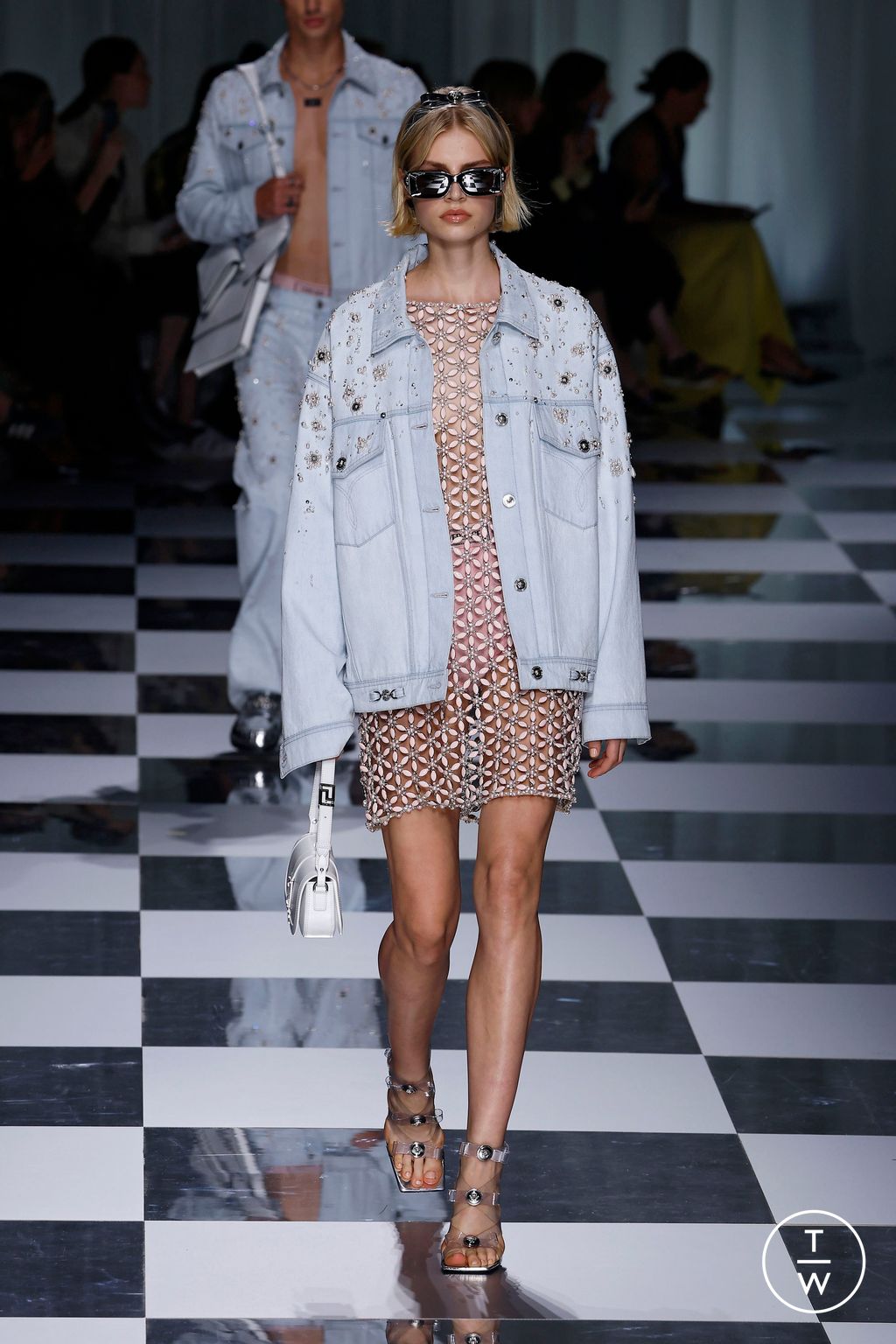 Fashion Week Milan Spring/Summer 2024 look 36 from the Versace collection womenswear