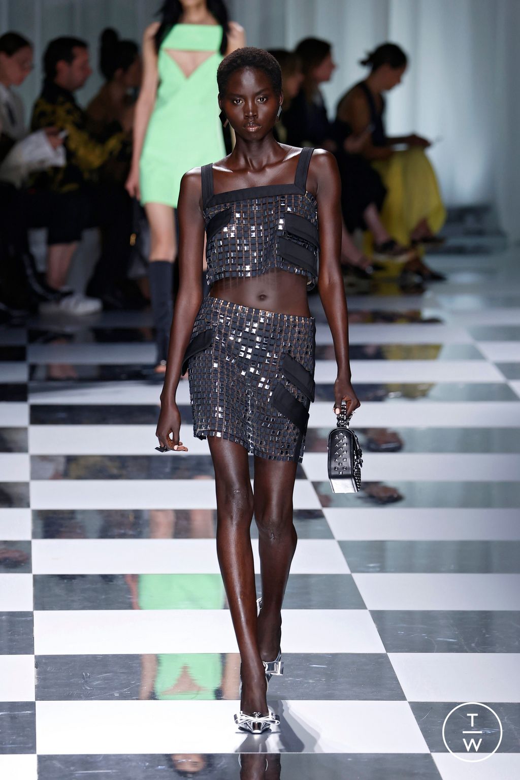 Fashion Week Milan Spring/Summer 2024 look 51 from the Versace collection womenswear