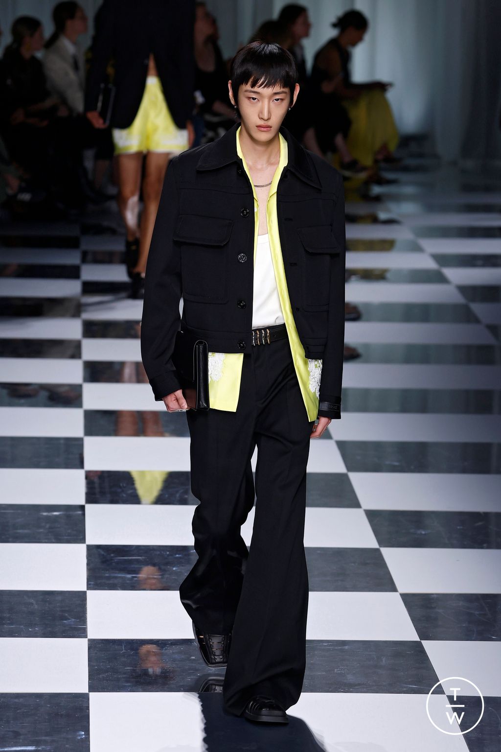 Fashion Week Milan Spring/Summer 2024 look 62 from the Versace collection womenswear