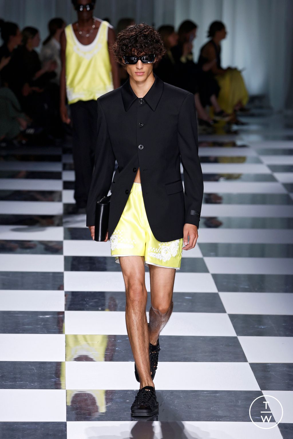 Fashion Week Milan Spring/Summer 2024 look 63 from the Versace collection womenswear