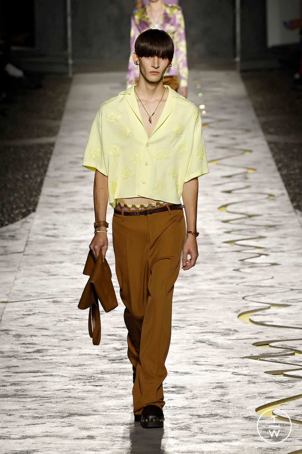 Fashion Week Milan Spring/Summer 2025 look 41 from the Versace collection womenswear