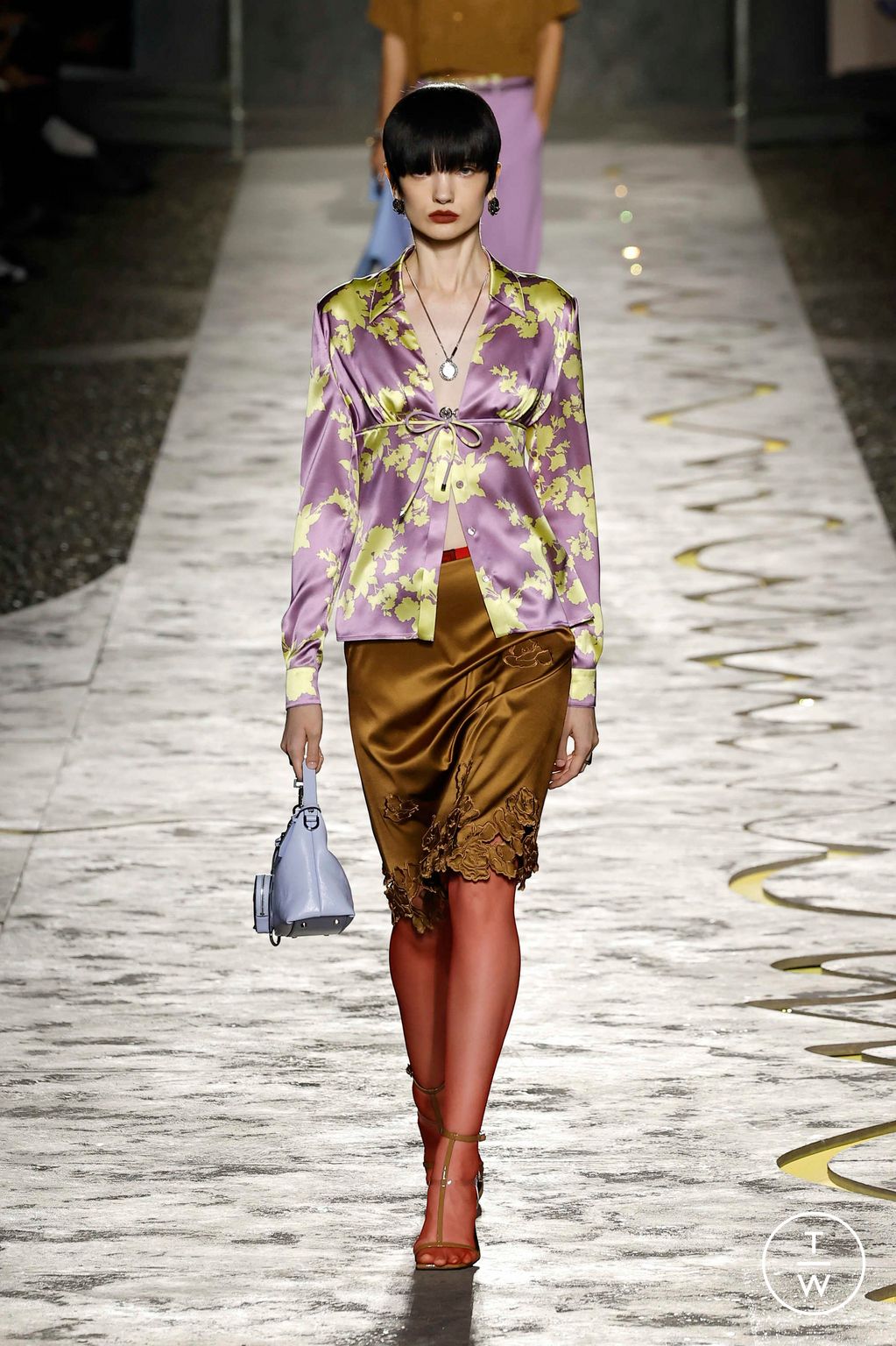 Fashion Week Milan Spring/Summer 2025 look 42 from the Versace collection womenswear