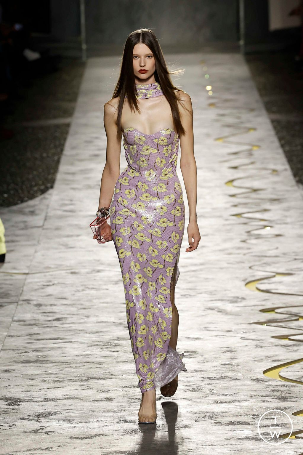 Fashion Week Milan Spring/Summer 2025 look 65 from the Versace collection womenswear