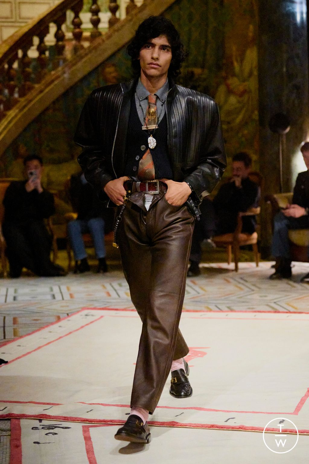 Fashion Week Milan Spring/Summer 2026 look 35 from the Versace collection womenswear