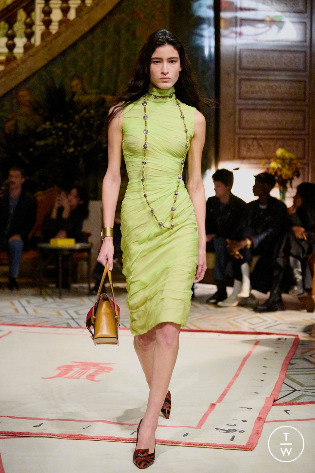 Fashion Week Milan Spring/Summer 2026 look 55 from the Versace collection womenswear